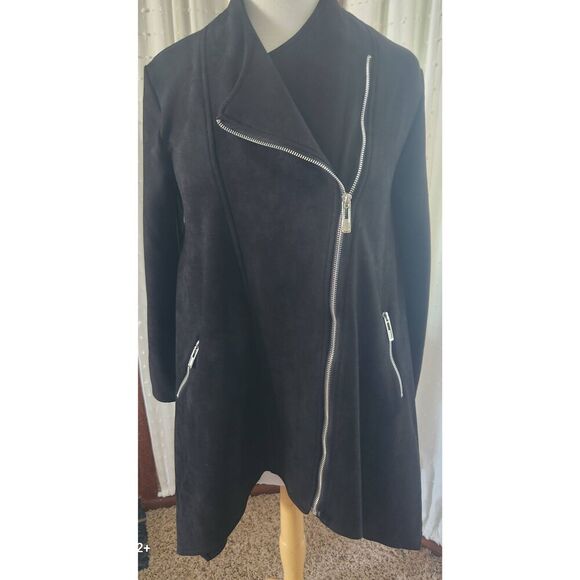 027 Radzoli unique suade feel zip up poncho - Picture 1 of 16